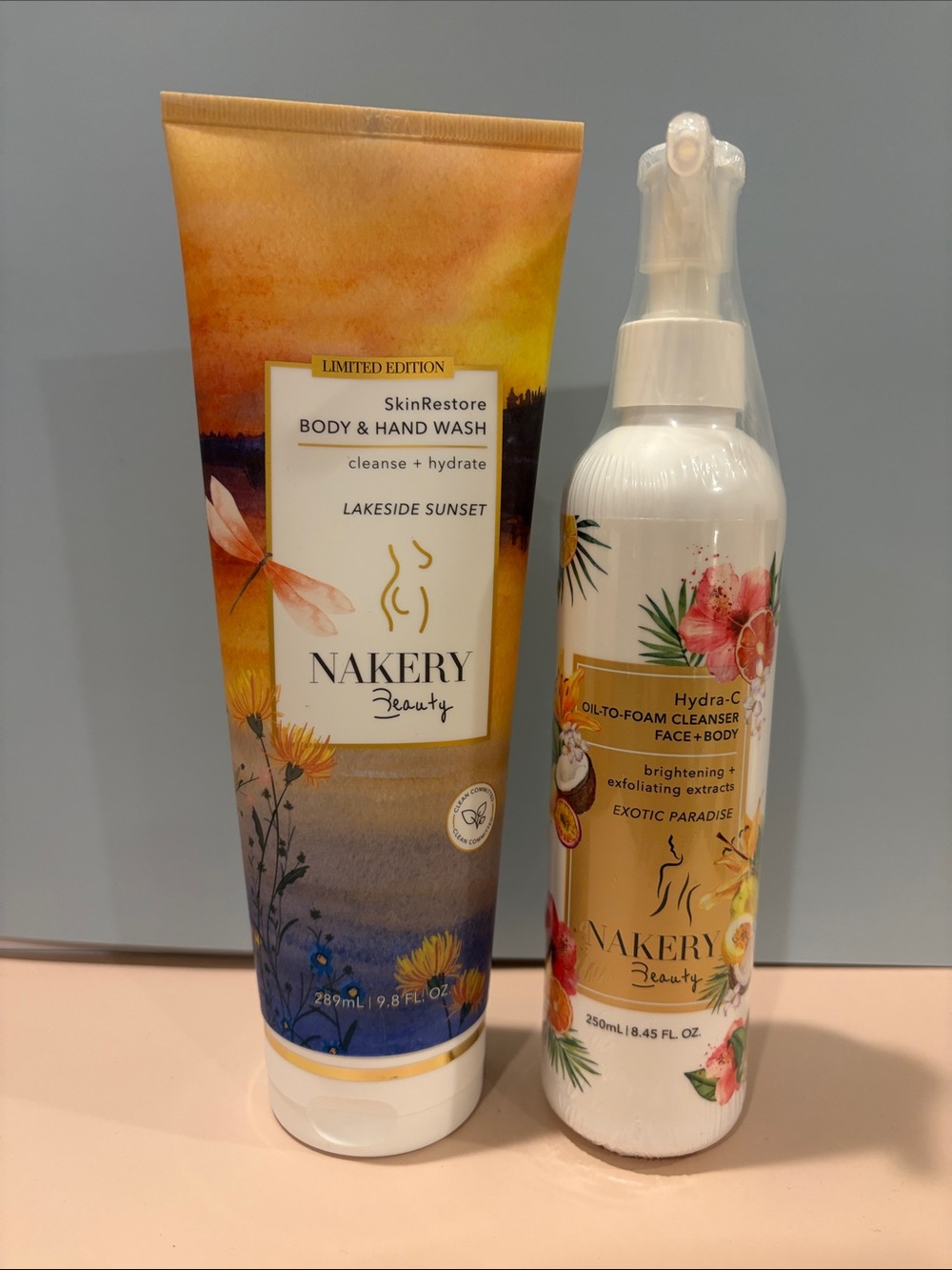 Nakery Beauty SkinRestore Lakeside Sunset Body, Face,& Hand Wash
